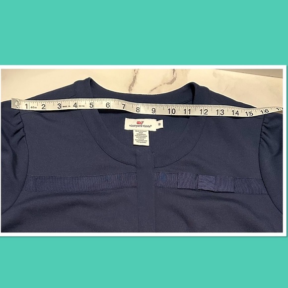 Vineyard Vines Navy Grosgrain bow Ponte jacket (EUC) - Picture 10 of 12